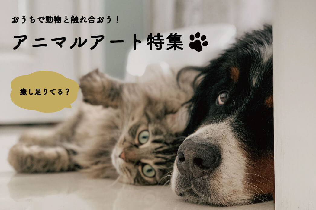 癒し足りてる? おうちで動物と触れ合おう!【アニマルアート特集】