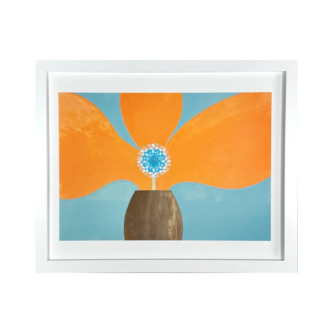 ORANGE FLOWER／ELEMENTI ART｜アート絵画・販売通販WASABI(ワサビ)