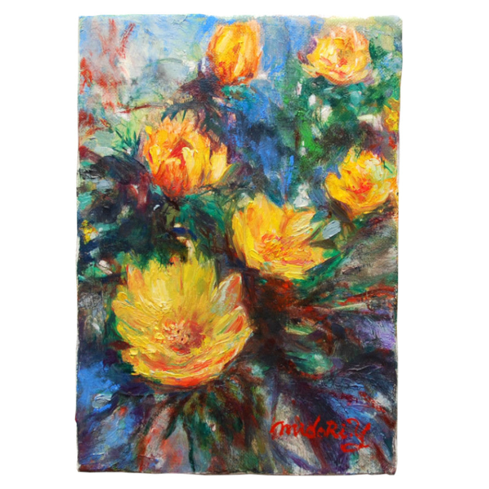 福寿草／山口ミドリ｜アート絵画・販売通販WASABI(ワサビ)