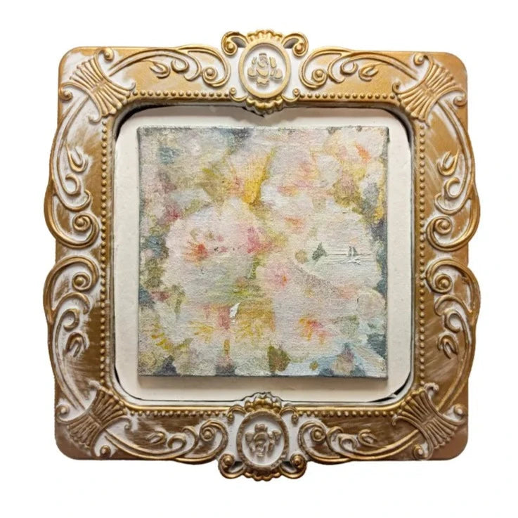 【匿名配送】絵画　「桜」　A4サイズ額つき 小さなフレームつきの桜/アンティーク／MiuMiu｜アート絵画
