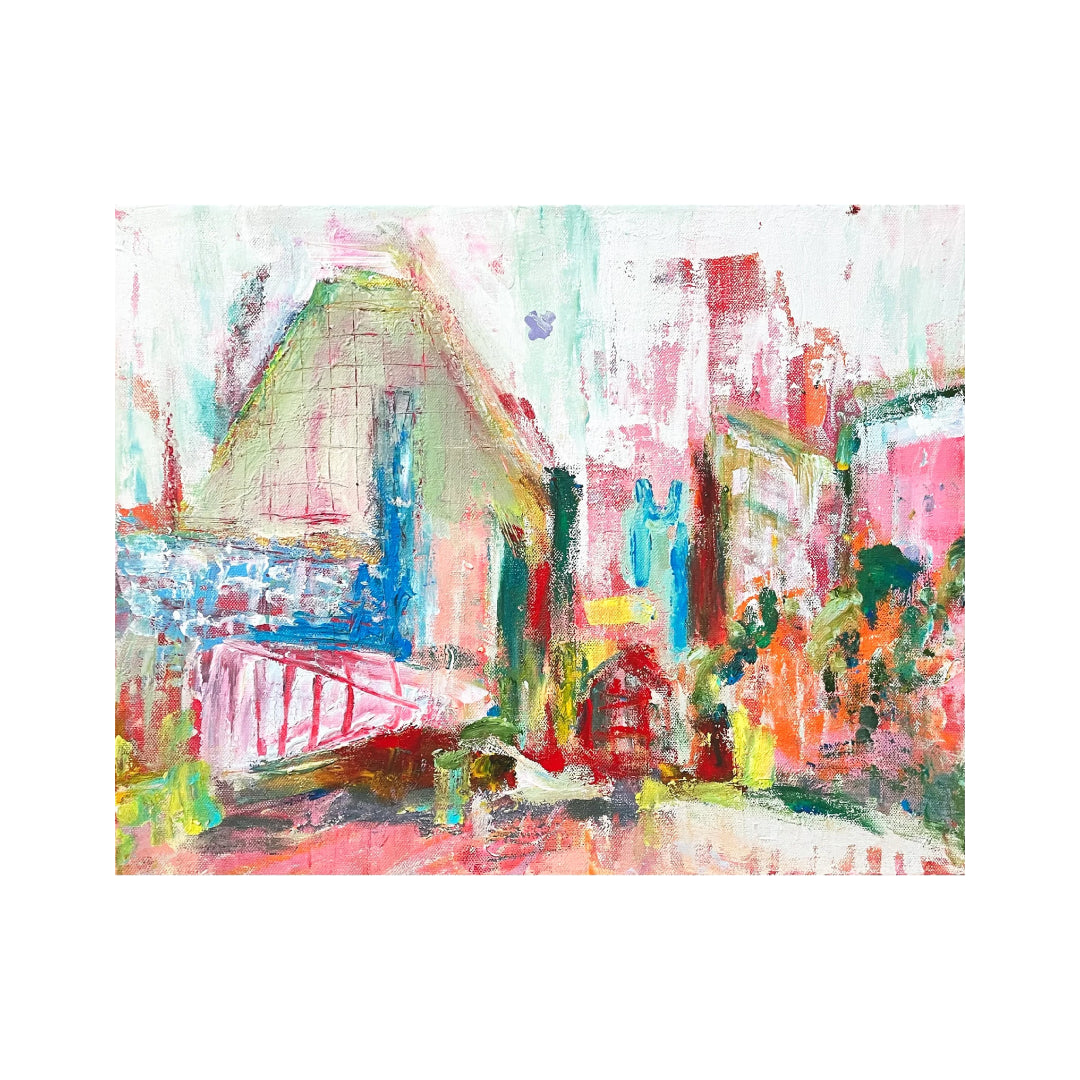 変わりゆく街／A7ICE Kanematsu Eri(アリス 兼松 エリ)｜アート絵画