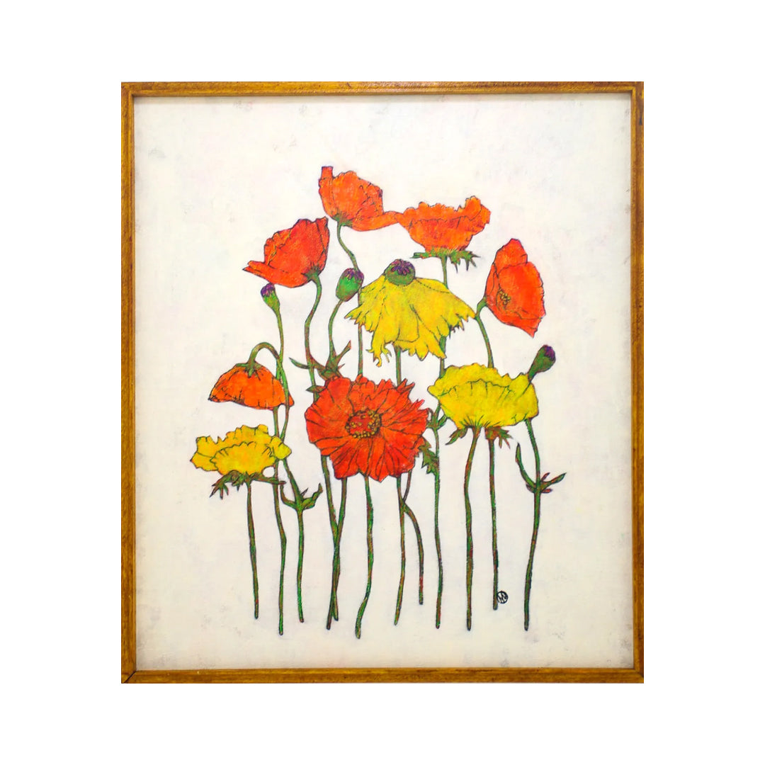 Poppies in Silence【原画】No.312／SONORA DESIGN｜アート絵画・販売