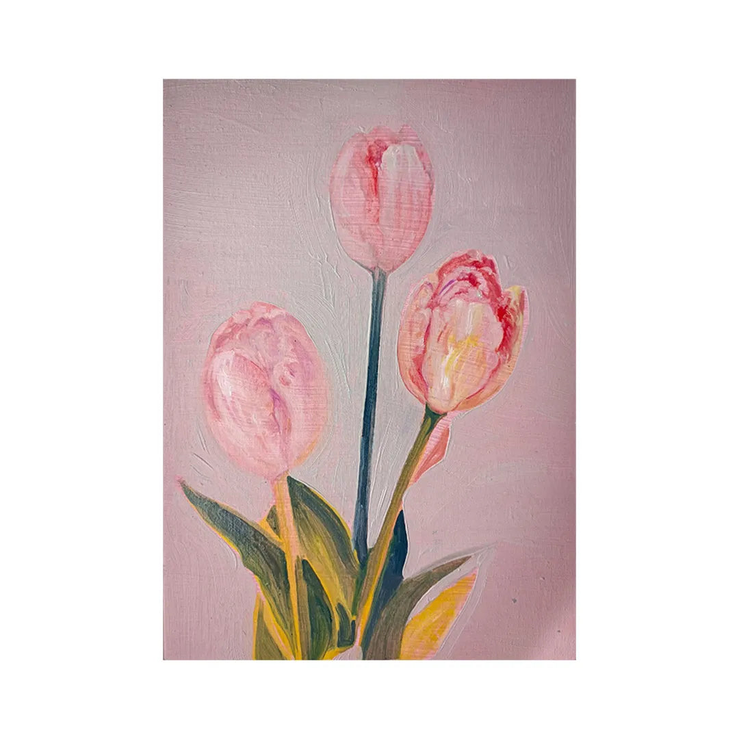 Tulip (pink)／MiuMiu｜アート絵画・販売通販WASABI(ワサビ)