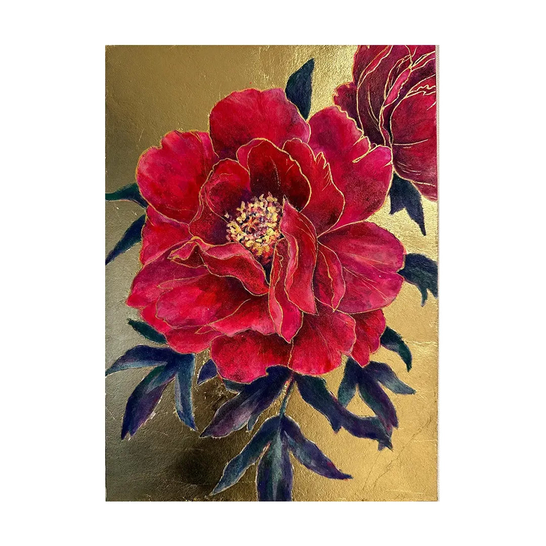 赤牡丹/YUKI|アート絵画・販売通販WASABI(ワサビ) 赤牡丹/YUKI|アート絵画・販売通販WASABI(ワサビ)