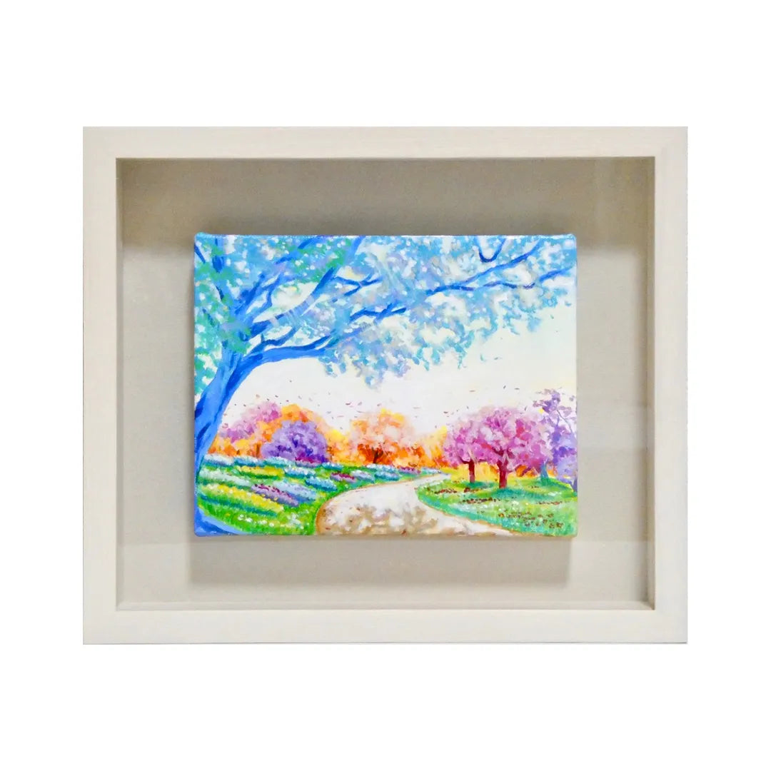 【ソメイヨシノ】アクリル画 F4 風景画 絵画 ソメイヨシノ】アクリル画 F4 風景画 絵画 ソメイヨシノ