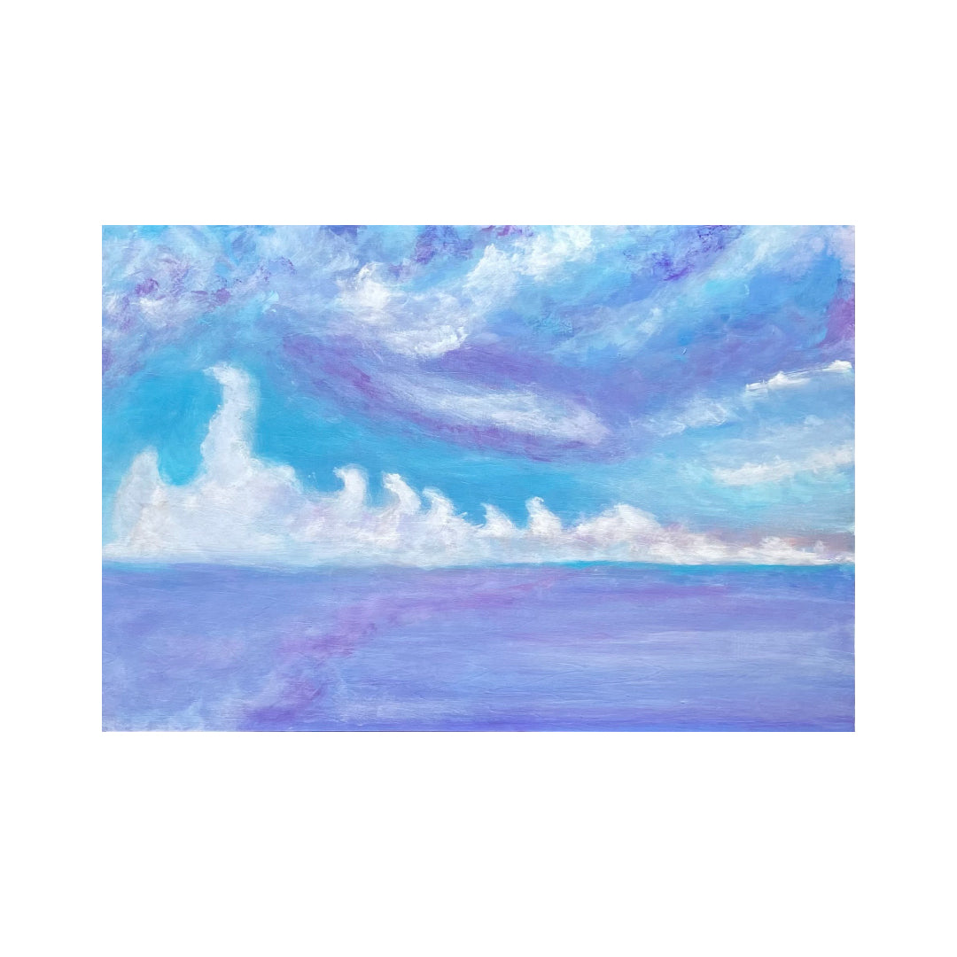 絵画お値下げしました 夏雲の行進 2025／Mamiko Okubo｜アート絵画・販売通販WASABI(ワサビ)