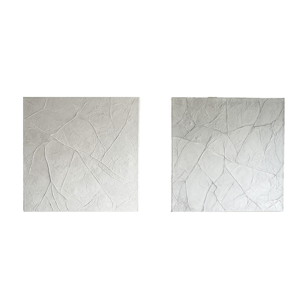 feather gray 2枚組】60×60cm／小山絢子｜アート絵画・販売通販