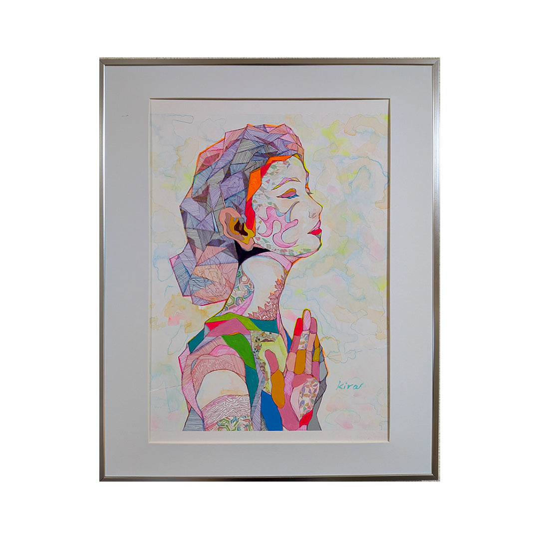 グラフィックアート お疲れ様！ キャラクターアート A2 祈りの結晶／kira｜アート絵画・販売通販WASABI(ワサビ)