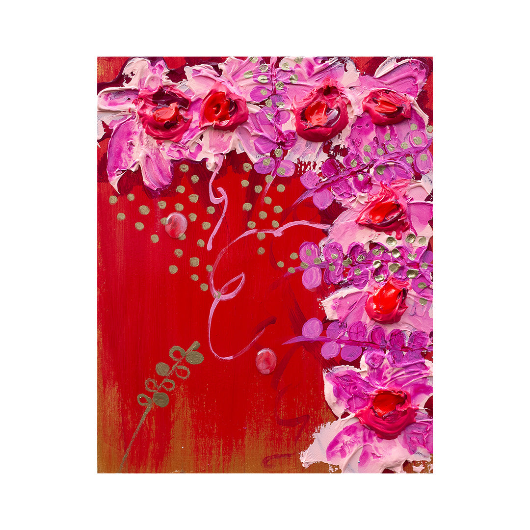 B・シャロワ、花のテーブル、日本未発売・限定画集画、額付 dreaming flowers-X 2025／菜摘｜アート絵画・販売通販WASABI(ワサビ)