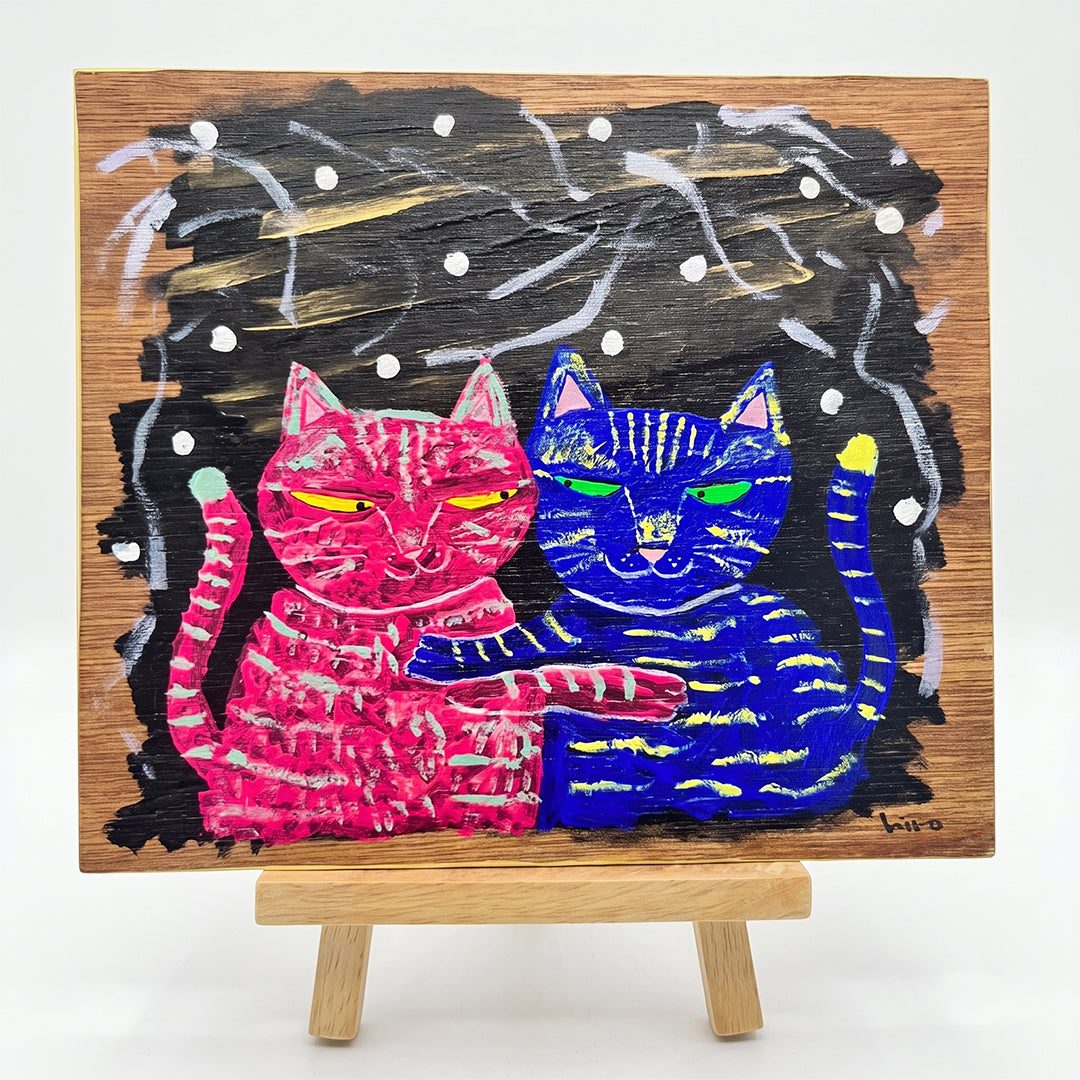 あたたかな2匹／ひろゆき｜アート絵画・販売通販WASABI(ワサビ)