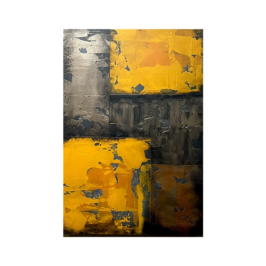 MODERN CONTEMPORARY YELLOW ABSTRACT／ロバート・N・ムーア｜アート