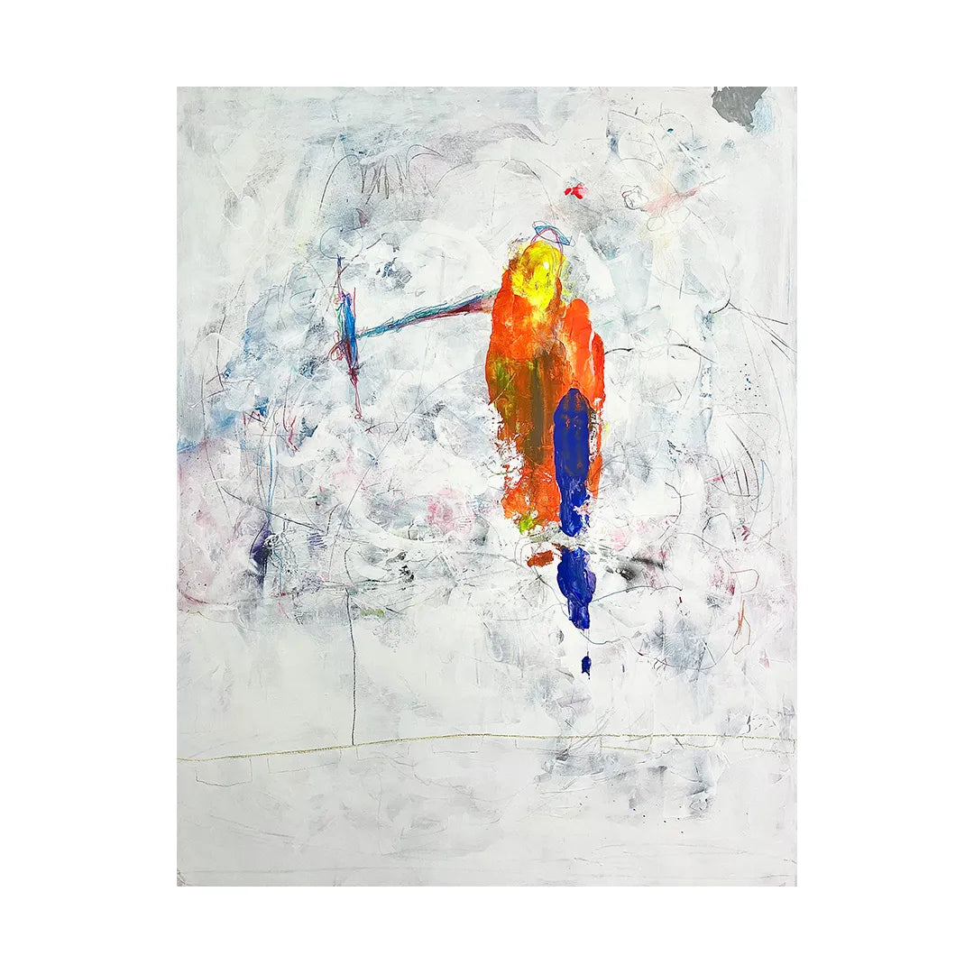 大きな画用紙にマジックで描く‼️ ザンゾウジョウネツモァインザカラフル。 儘/nsejnsej|アート絵画・販売通販WASABI(ワサビ)