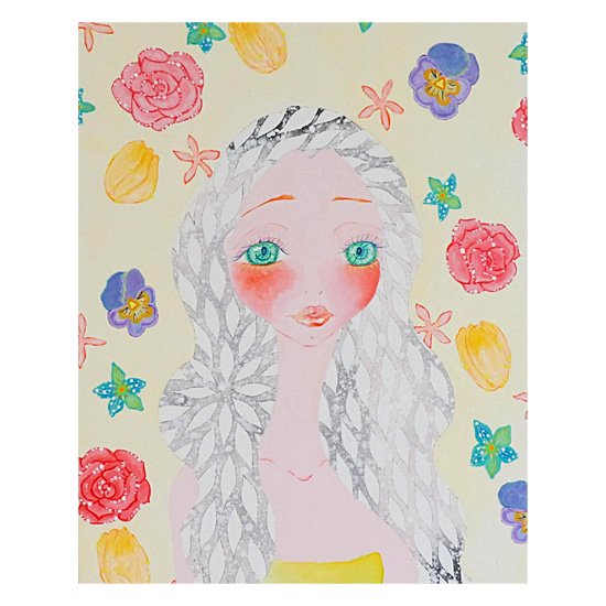 秘密の花園　the seacret garden アクリル画　絵画　アクリル絵画 シークレットガーデン WASABI | アーティストオリジナルの絵・雑貨通販