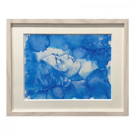 BLUEMOさま専用（原画）海の側の花咲く家 ＃3【SM／水彩画／#2537】 BLUEMOさま専用（原画）海の側の花咲く家 ＃3【SM／水彩画