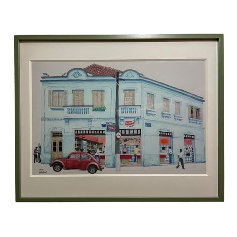 ブラジル_街角／長尾みのる｜アート絵画・販売通販WASABI(ワサビ)