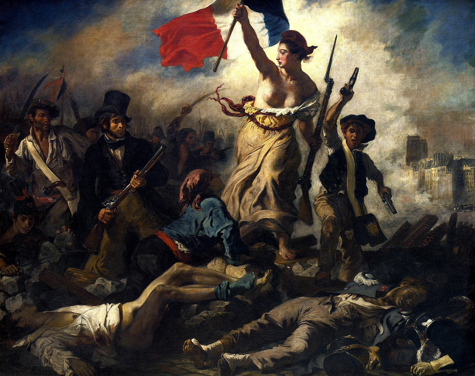 ロマン主義 男女情景 絵画 Eugene_Delacroix_-