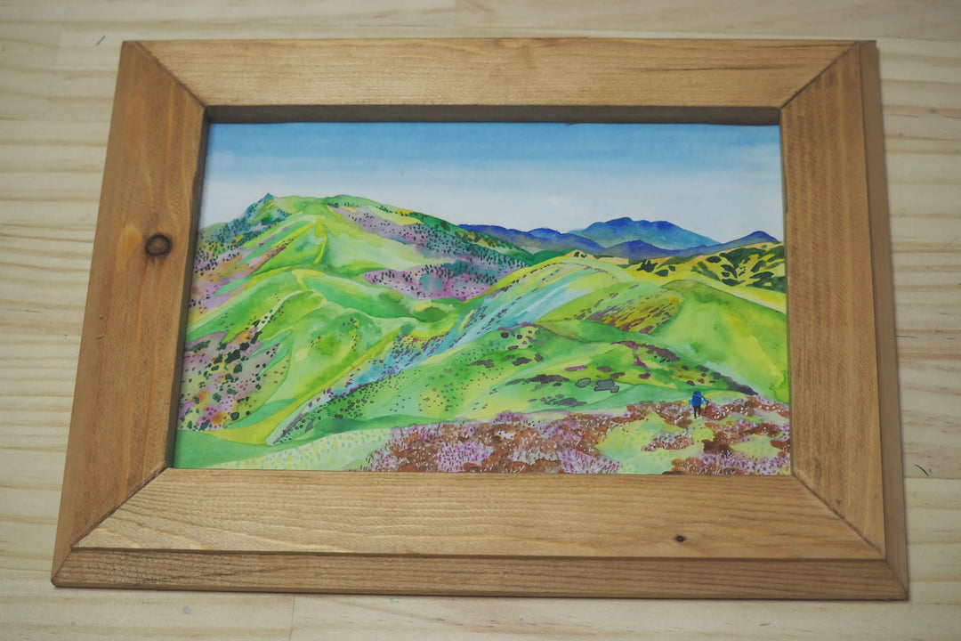 【水彩画】三水公平/ヒマラヤ/ネパール/真作/絵画/額付き/山脈/山 水彩画】三水公平/ヒマラヤ/ネパール/真作/絵画/額付き/山脈/山
