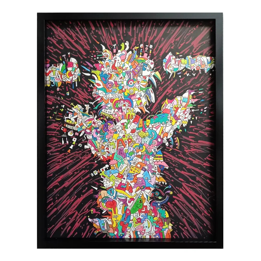 ヤル気マンマンマン／田村田｜アート絵画・販売通販WASABI(ワサビ)