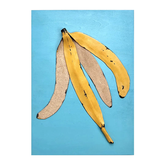 Leather collage art (BANANA PEEL）