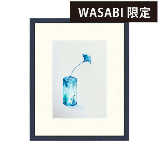 コーヒー缶、知らない花【アートプリント】