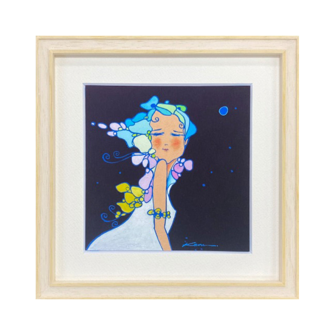 そよかぜ【アートプリント】／若林薫｜アート・絵画通販WASABI(ワサビ)