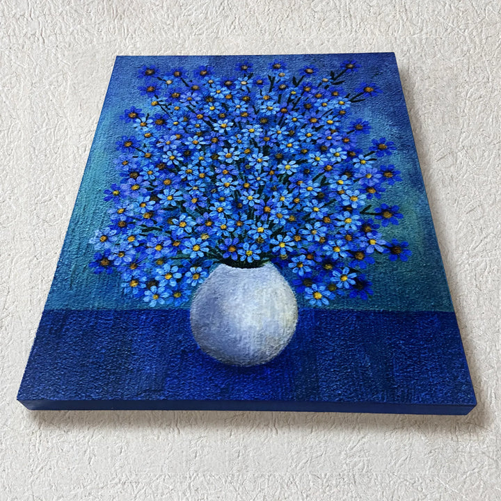 Blue flower garden／Römell｜アート絵画・販売通販WASABI(ワサビ)
