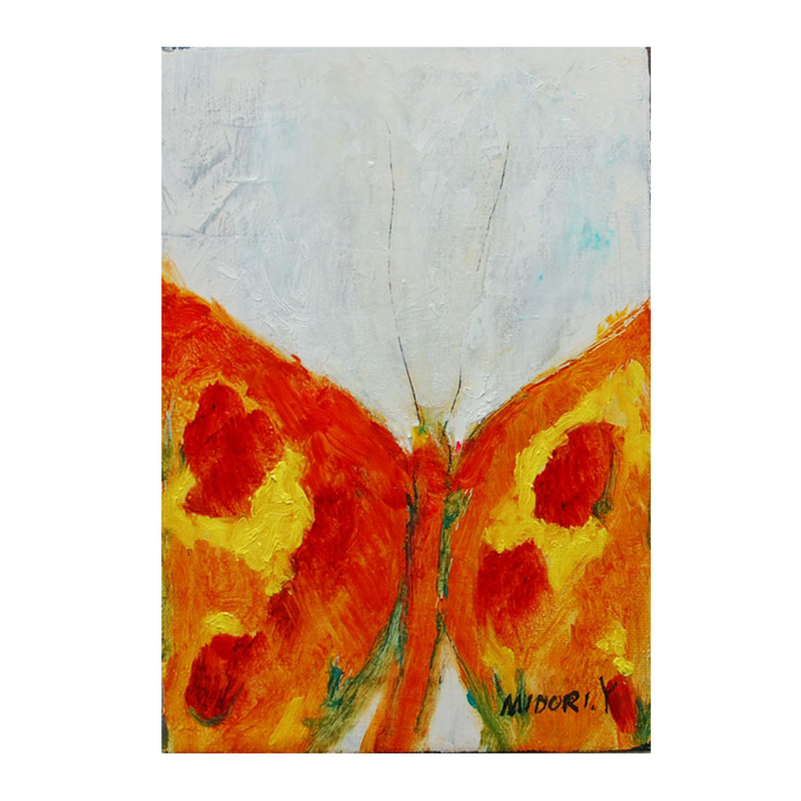 蝶 原画 オレンジの蝶／山口ミドリ | アート絵画・通販販売サイト WASABI