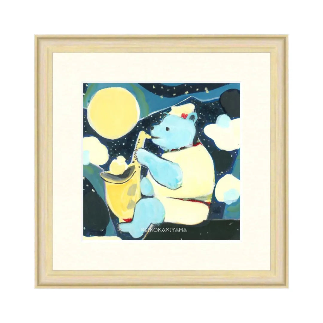 ソーダを作る青いクマ(カスタム可)