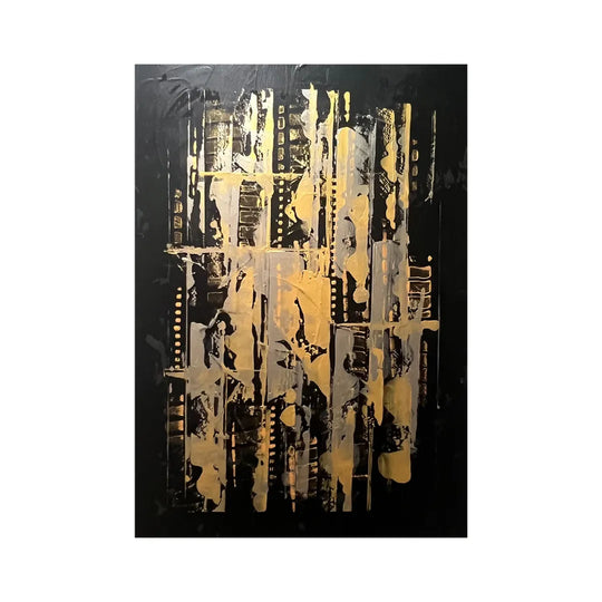 ABSTRACT ON WOODEN PANEL
