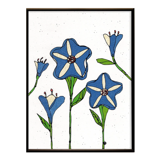 Blue flowers No.244