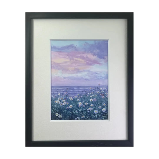 シリーズ　水面と花畑（原画）