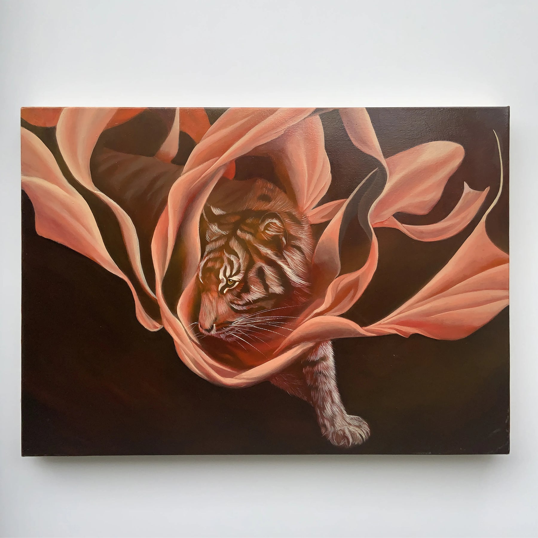 輝夜 自作絵画 虎とねずみ 輝夜 自作絵画 虎とねずみ 飛び出す絵画アート「虎」3Dアート