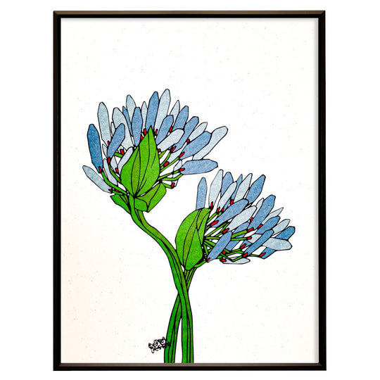 Fog blue flower No.175