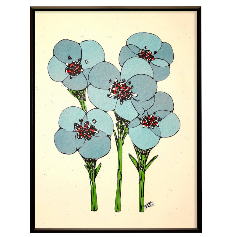 The Brilliant blue flowers No.173