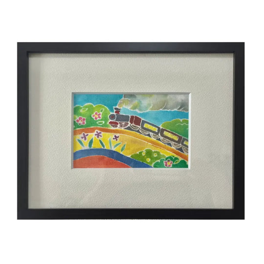 春風に乗る蒸気機関車