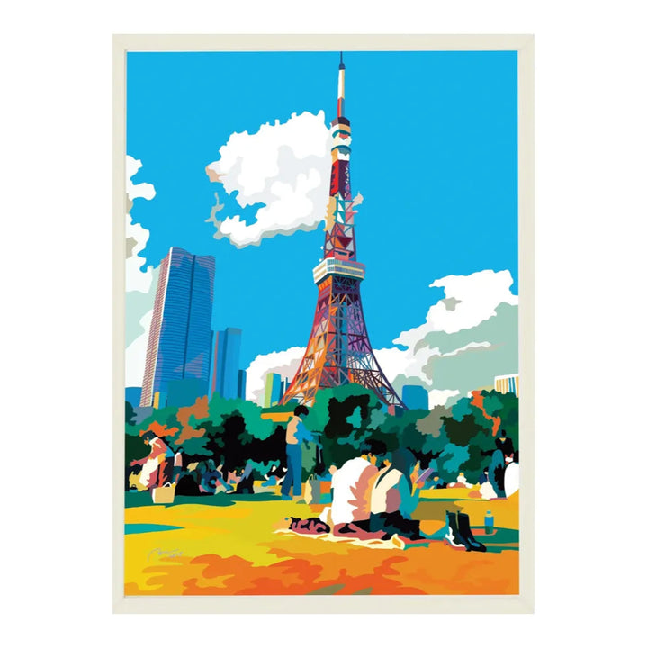 Tokyo Tower -Untangled-／IORI KIKUCHI｜アート絵画・販売通販WASABI