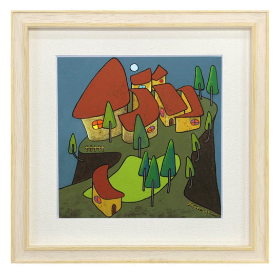 空にいちばん近い村【アートプリント】