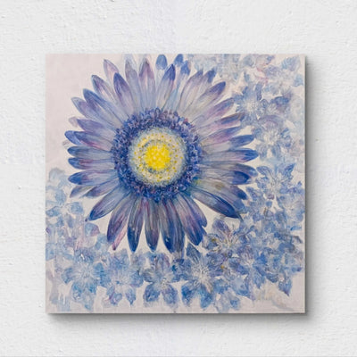 Blue gerbera and delphinium (medium)