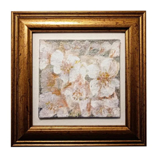 小さなフレームつきの桜/ゴールド