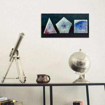 The Earth is a triangle, a pentagon, and a square