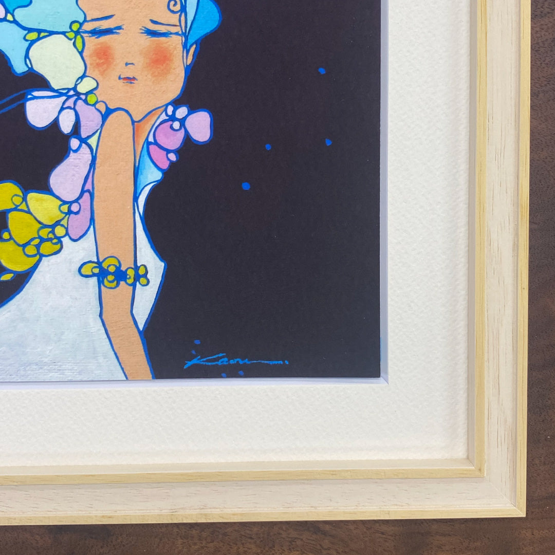 そよかぜ【アートプリント】／若林薫｜アート・絵画通販WASABI(ワサビ)