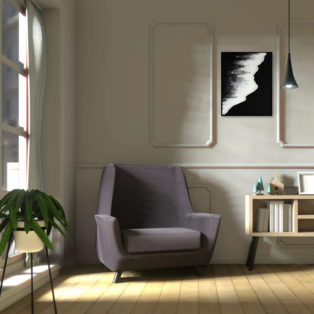 【Beach -black-】50×40cm