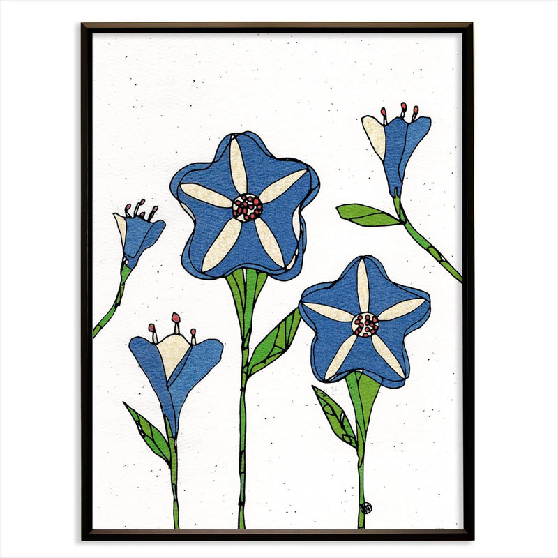 Blue flowers No.244