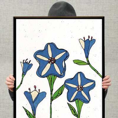 Blue flowers No.244