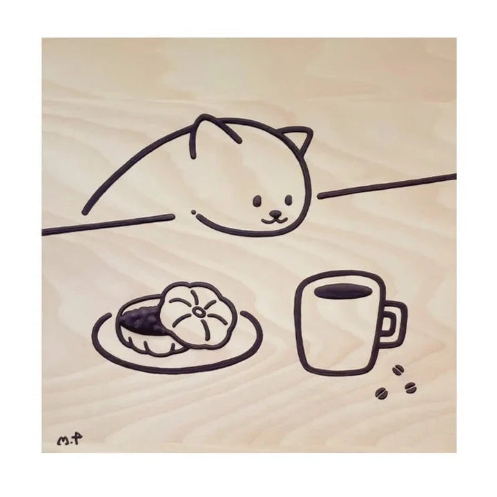 ねこ・もなか・コーヒー