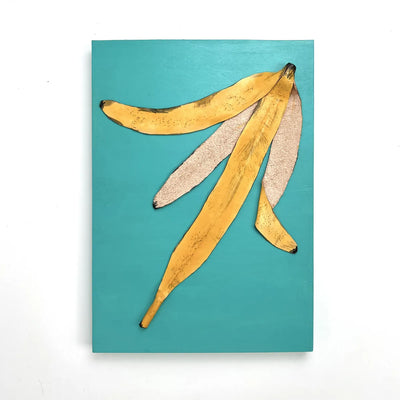 Leather collage（BANANA PEEL）