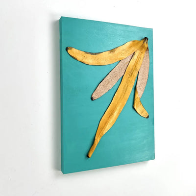 Leather collage（BANANA PEEL）