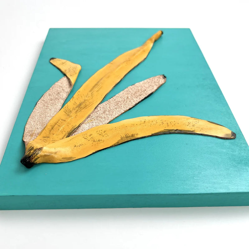 Leather collage（BANANA PEEL）