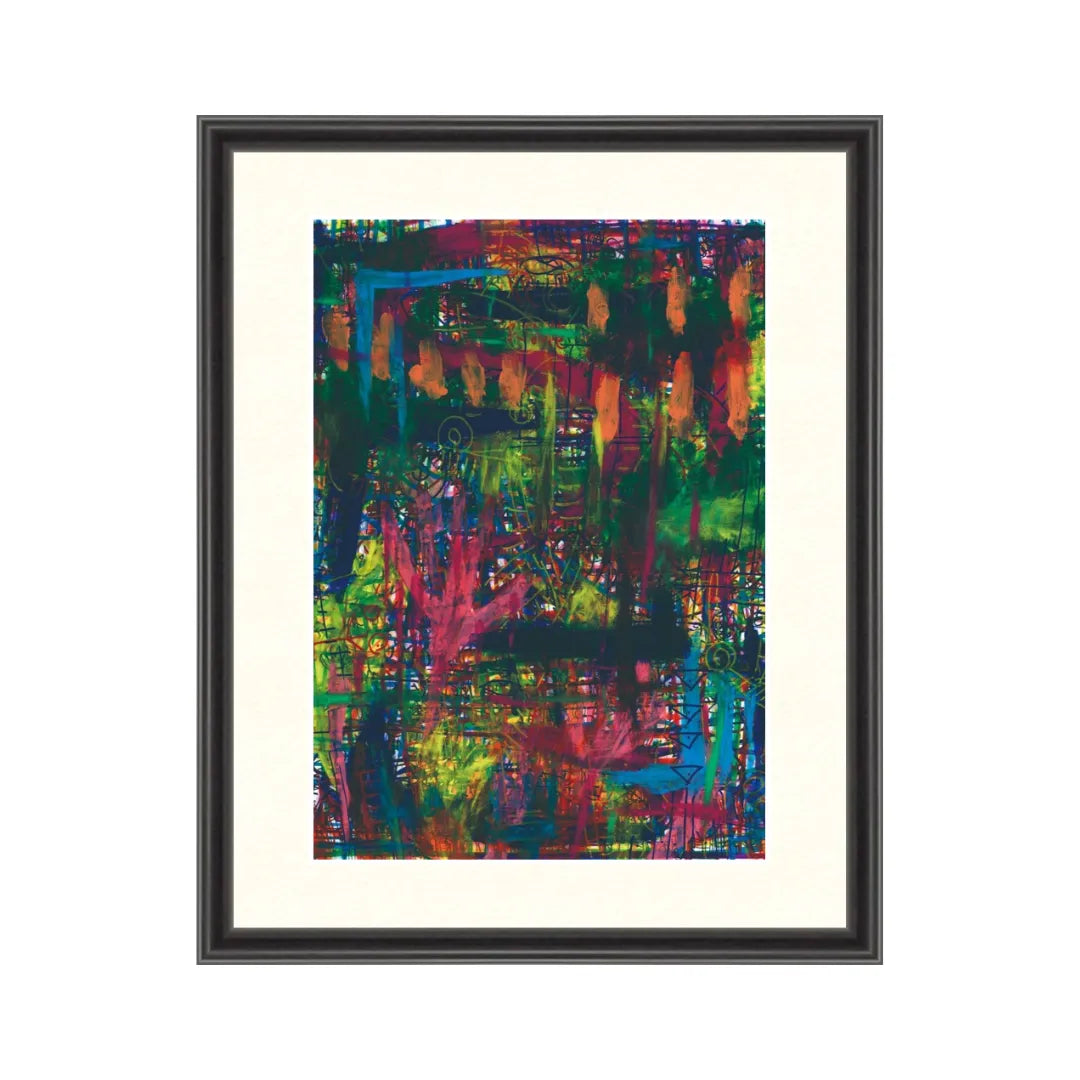 なかなか無いお洒落な絵画だと思います。 不安・悲しい嘘・喜びはデザート【アートプリント】／田村田｜アート