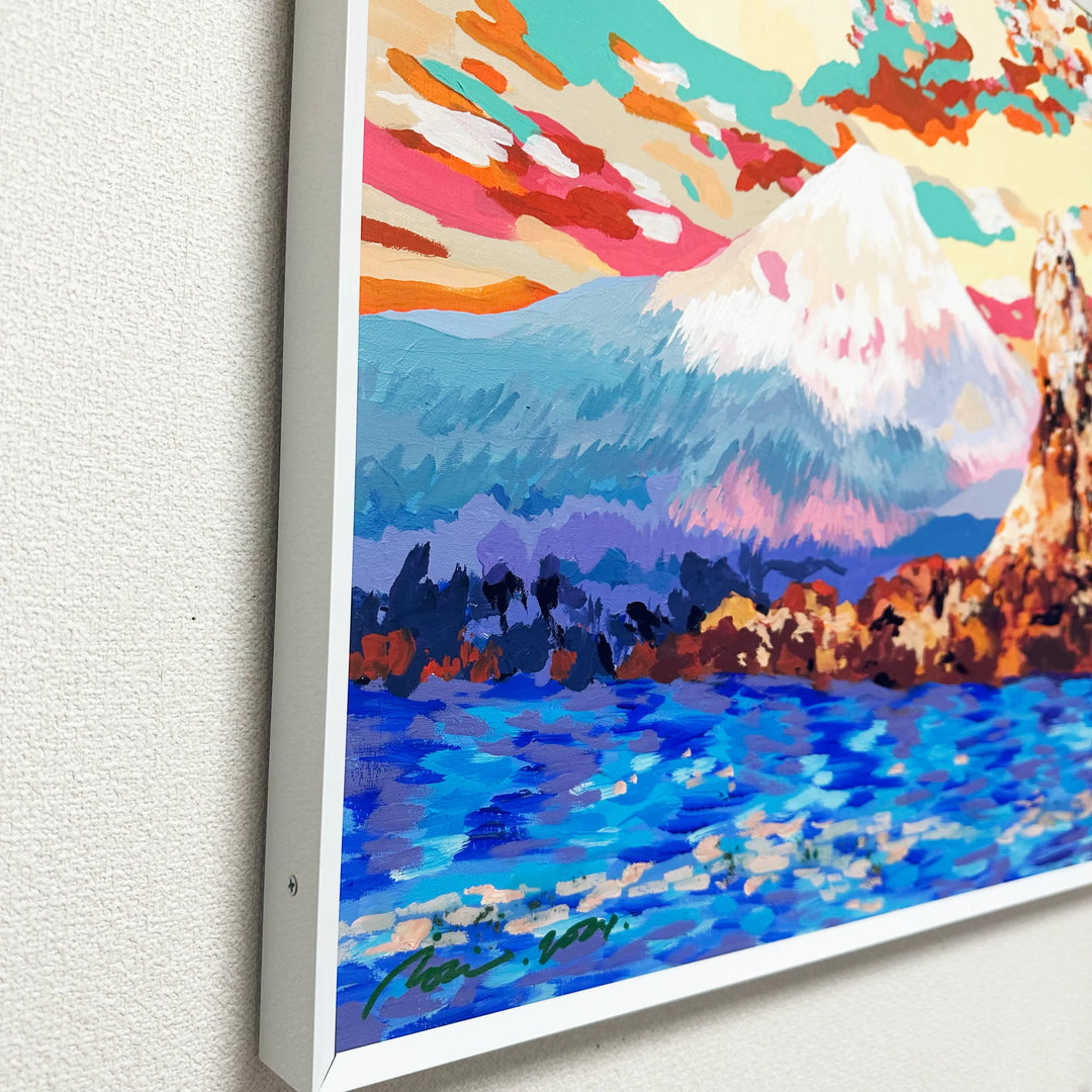 富嶽前烏帽子岩 茅ヶ崎沖／IORI KIKUCHI｜アート絵画・販売通販WASABI